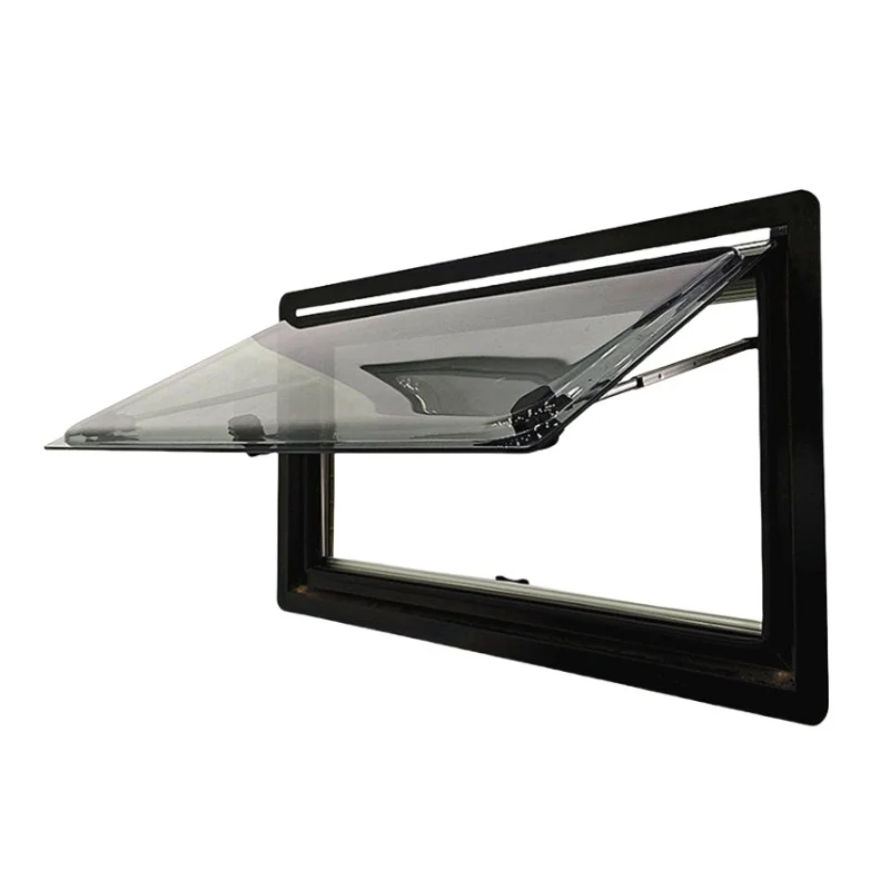 700x800mm RV Window Black Aluminum Alloy Frame Camper Window Rv caravan Window Made in China for caravan Accessories