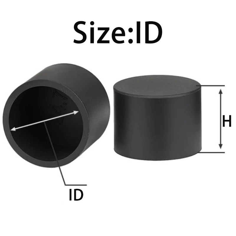 Silicone Rubber Round End Cap Black/White 3mm-102.5mm Dust Seal Protection Gaskets Pipe Cover Caps Round Tube Insert Stoppers