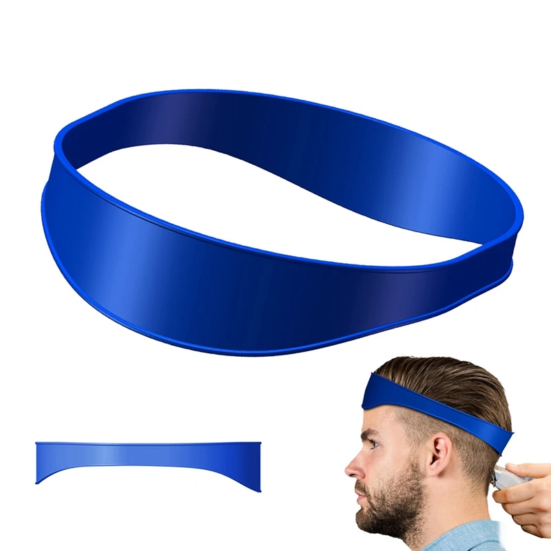 2PCS DIY Home Haircuts Fade And Taper Hair Trimming Curved Silicone Haircut Band