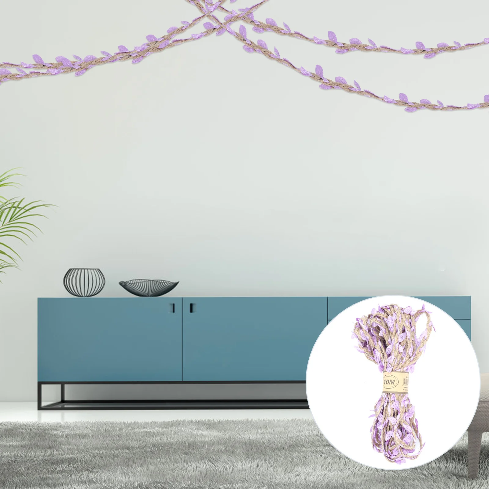 

1Pcs DIY Simulation Rattan Rope Handmade Decorative Rope Durable Multi-Purpose Wedding Party Floral Decoration