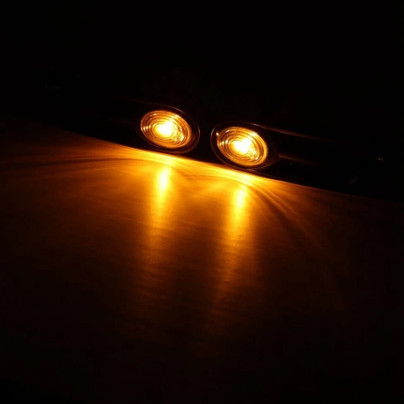 1Pair Side Indicator Light Trim Panel 63137260201 63137260202 For BMW MINI R55 R56 R57 R58 R59 07-15 Fender Turn Signal