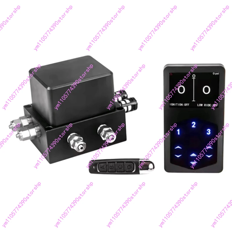Air Suspension Electronic Control Kit, Dual Channel Independent Display, 3 Preset Memory One Touch Operation, Bluetooth Smart