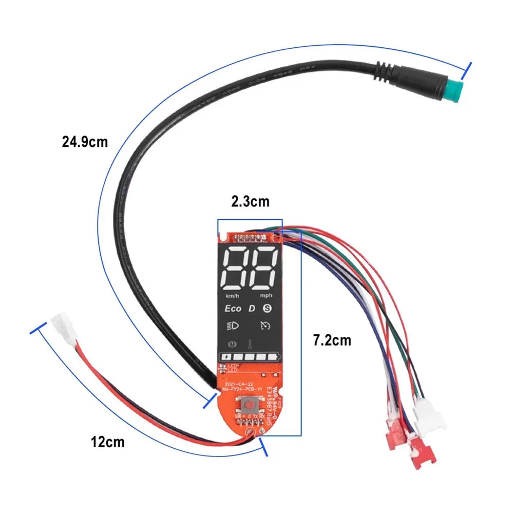 For M365 For Pro For Xiaomi Scooter Meter Electric Scooter Display Line 24.9cm Replacement Scooter Bluetooth-Dashboard Display view 3