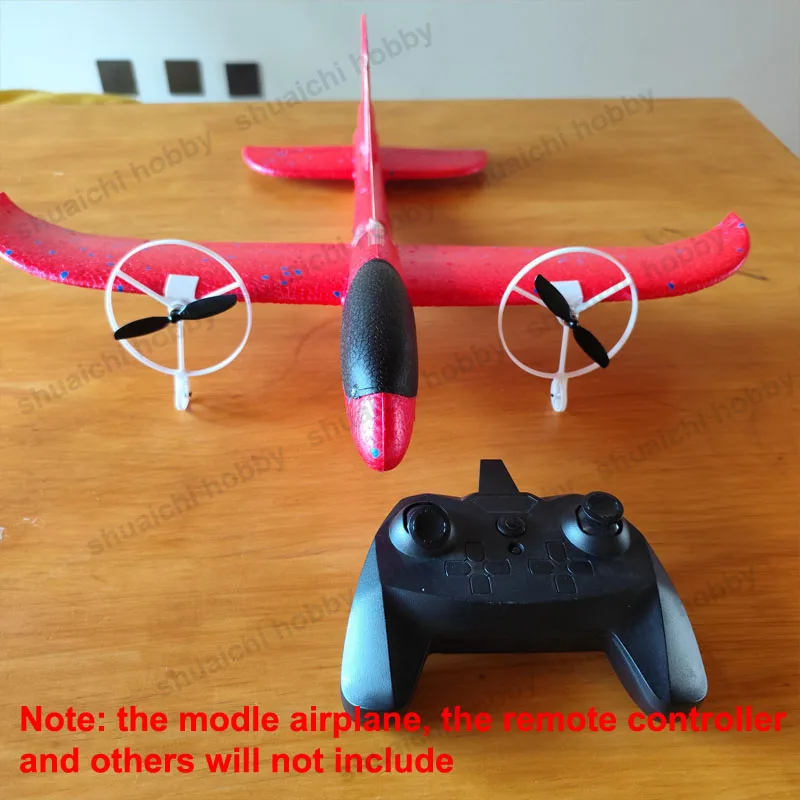 1 par 8520 soporte de Motor sin núcleo tren de aterrizaje anillo protector de hélice Kit integrado para avión de lanzamiento manual/Dron RC de ala fija