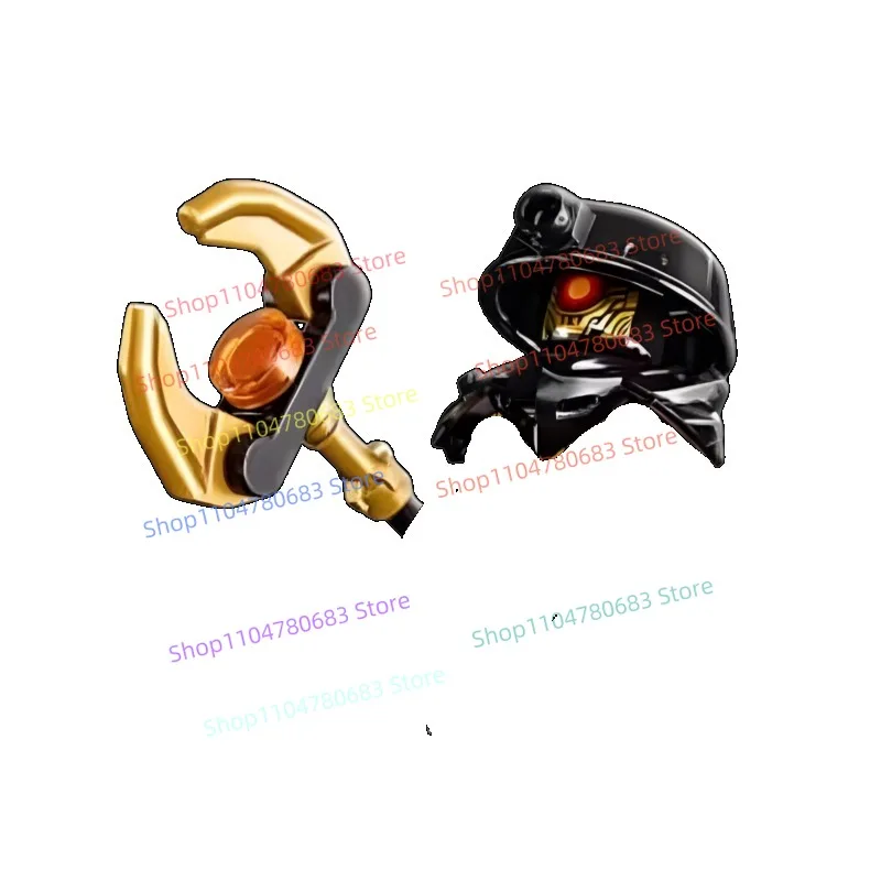 Klocki MOC Ninja Mini Figurka Akcji Model do Składania Dekoracja Postać z Anime Sezon 17 Prezent Świąteczny