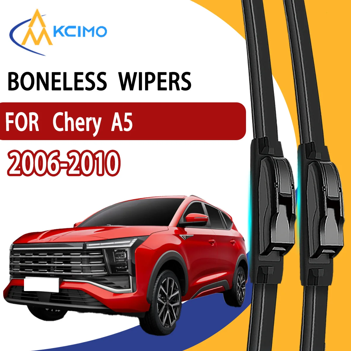 

2Pcs Front Windshield Wiper Blades For Chery A5 2006-2010 Windscreen Window Car Accessories