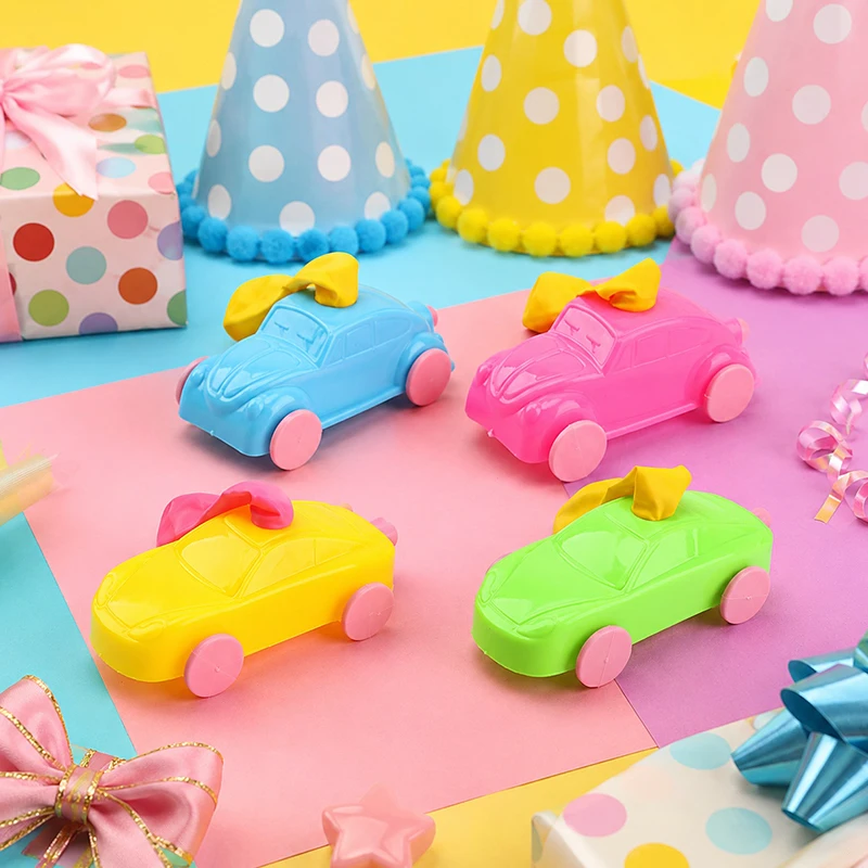 5/10PCS Assorted Colors Balloon Propelled Car Recoil Cars Kit Fun Physics Demo for Teachers Students Team Class Game Rewards ZYF view 2
