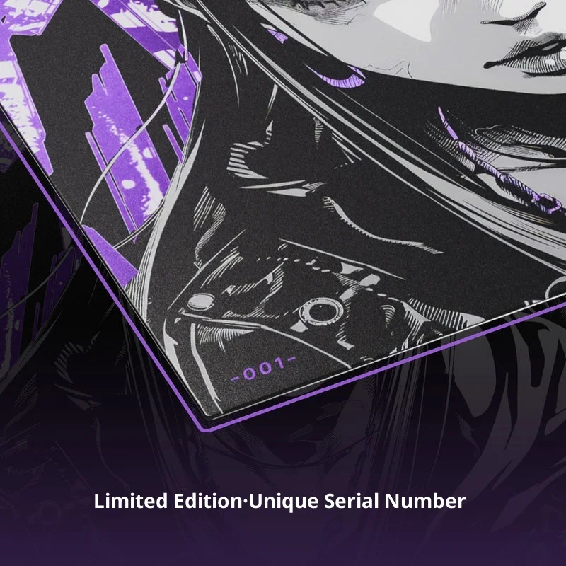 Pwnage Ultra Glide Tempered Glass Gaming Mouse Pad 1.5mm Ultra Thin Smooth Silent Durable Sturdy Easy Clean For Office Gaming