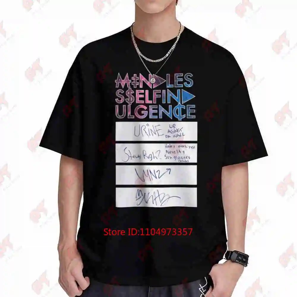 Mindless Self Indulgence 2013 Tour Rare Short Sleeve Tee 100% Cotton T-Shirt