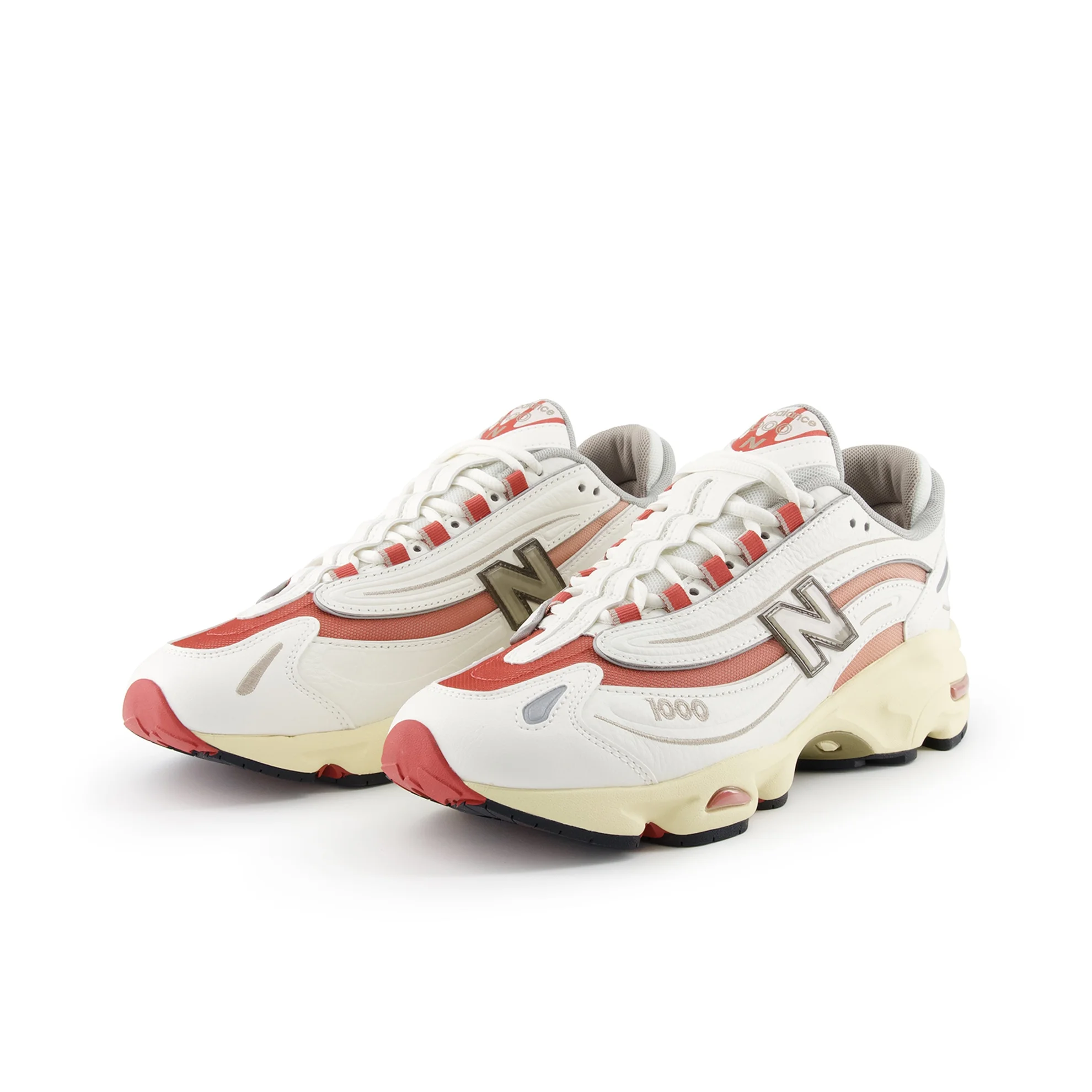 نيو بالانس NB 1000 - حذاء كاجوال منخفض القطع للرجال والنساء، لون أبيض #1