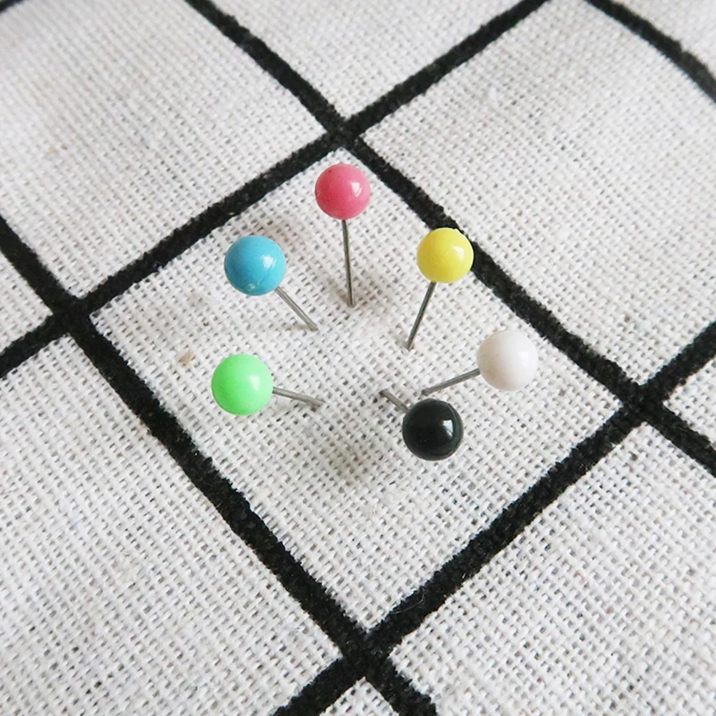 100 pz/scatola 4MM Set Da Cucire FAI DA TE Colorato di Plastica Perla Sfera Testa Dritto Accessori di Abbigliamento Ago per la Decorazione Artigianale Dressma