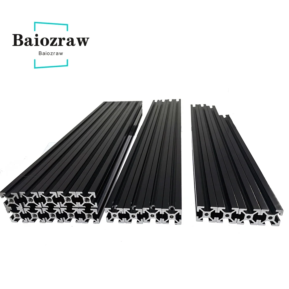 Baiozraw  Misumi Extrusion Frame Kit  V2.4 3D Printer Black  Anodized Blind Joints Extrusion Frame For Voron 2.4 Parts
