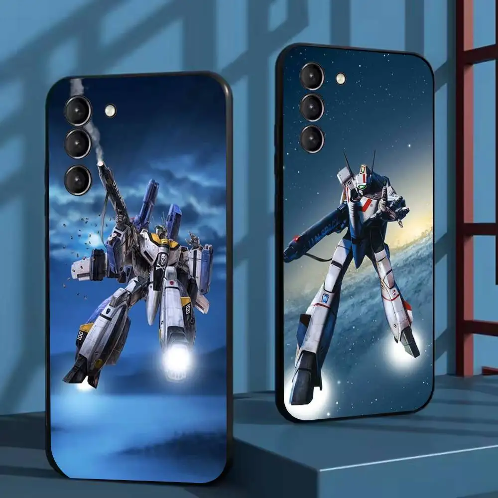 R-robotech – coque de téléphone Macross, étui noir souple pour Samsung Galaxy A73,72,51,53,52,71,22,5G, Note,J7,8,9