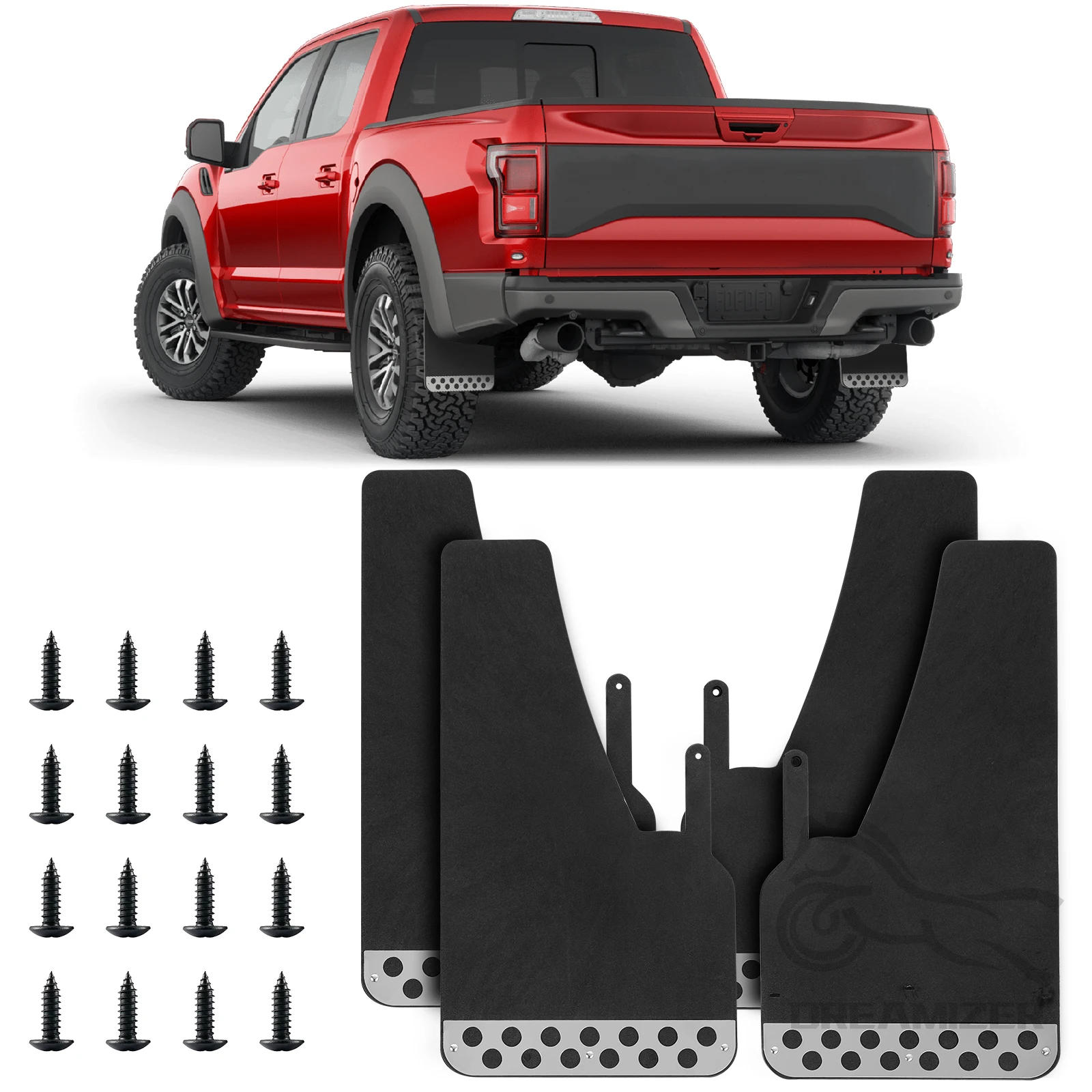 

Universal 4PCS EVA Mud Flaps Mudguards Mudflaps Reflector For Ford Ranger XLT Pickup Exterior Parts For Pickup SUV Car Truck