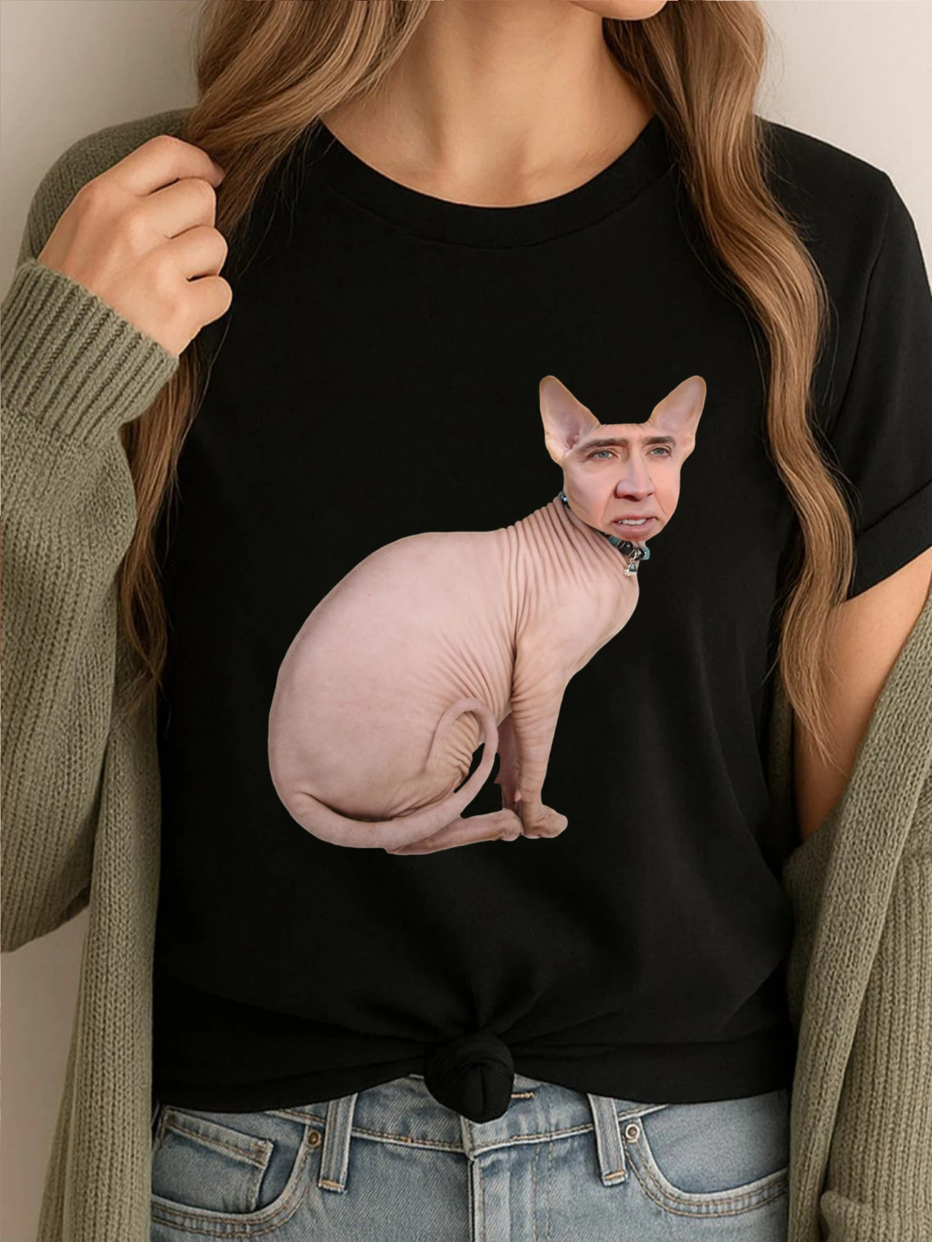 

Funny Cat Graphic T Shirt Men Cotton Camiseta Masculina Vintage Tees Mens High Quality Printed Clothes