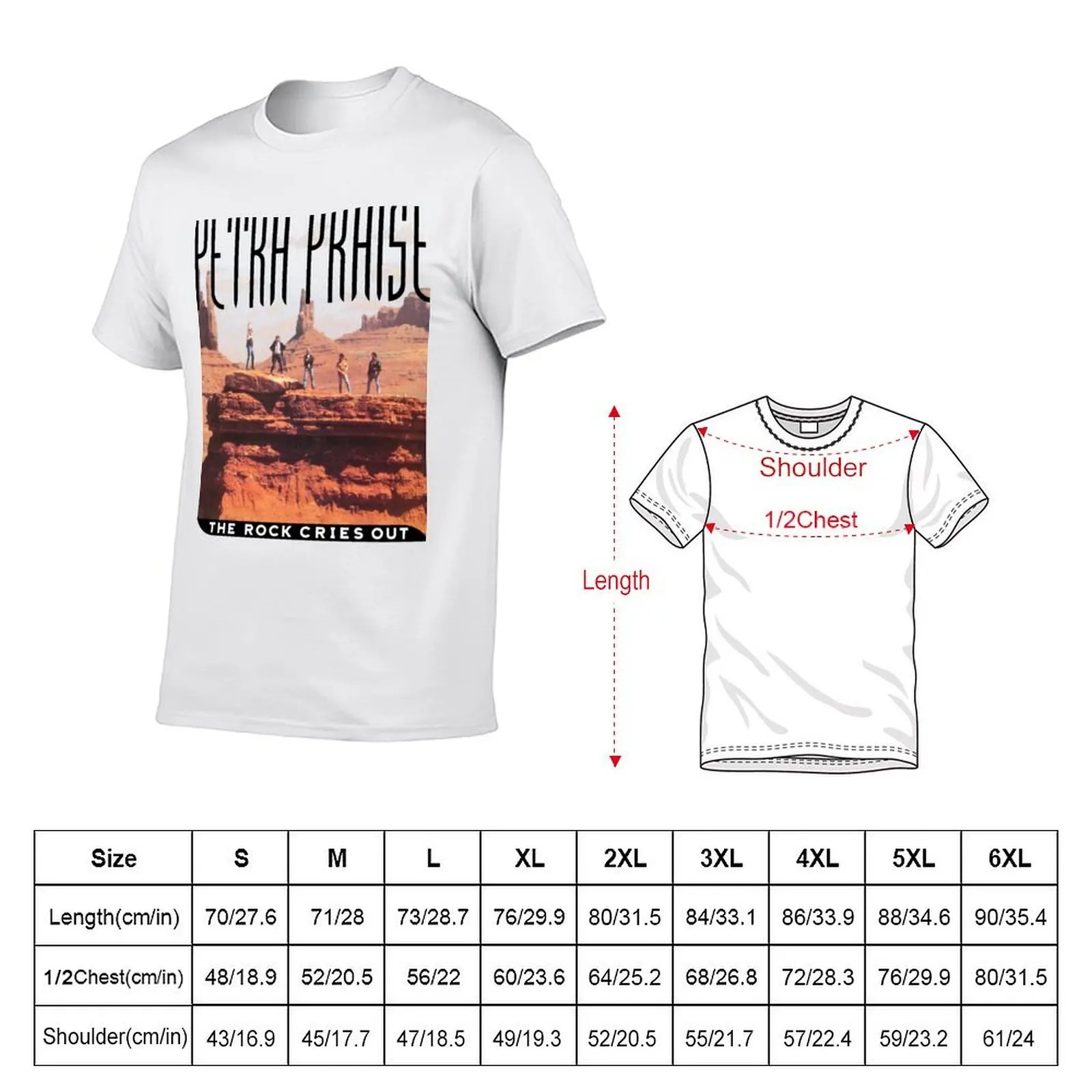 Petra Praise - The Rock Cries Out T-Shirt All Match Basic Short Sleeve Top