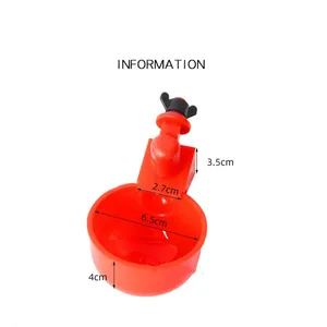 كوب دجاج أوتوماتيكي ، سقي بلاستيكي ، مغذي ماء الفرخ بطة أوزة السمان أفضل 10 مبيعات لسقي البط - رقم 8