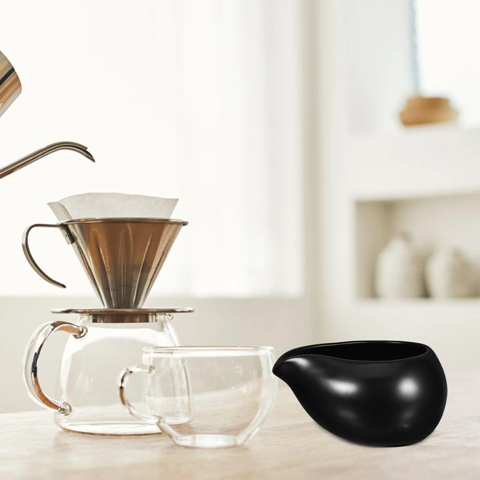 

3pcs Ceramic Milk Pitcher Nordic Style Coffee Creamer Sauce Boat For Cafe Restaurant Kitchen Gravy Container Condiment Set