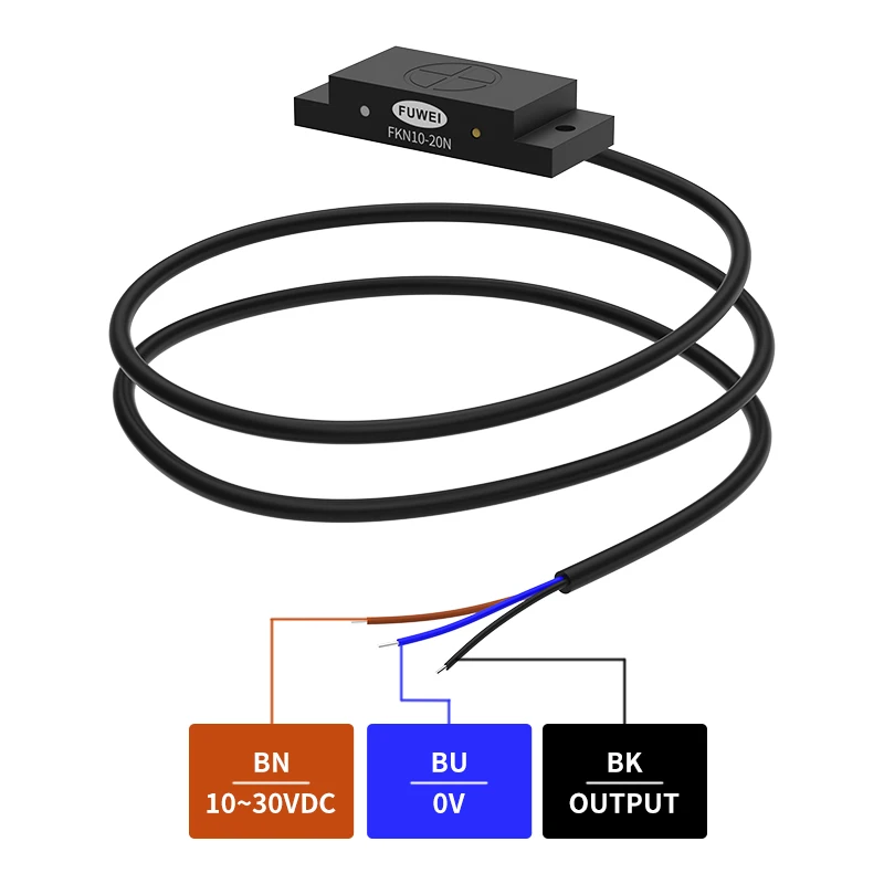 FUWEI-FKN10-10P para detección de metales, interruptores de proximidad, sensor de proximidad capacitivo