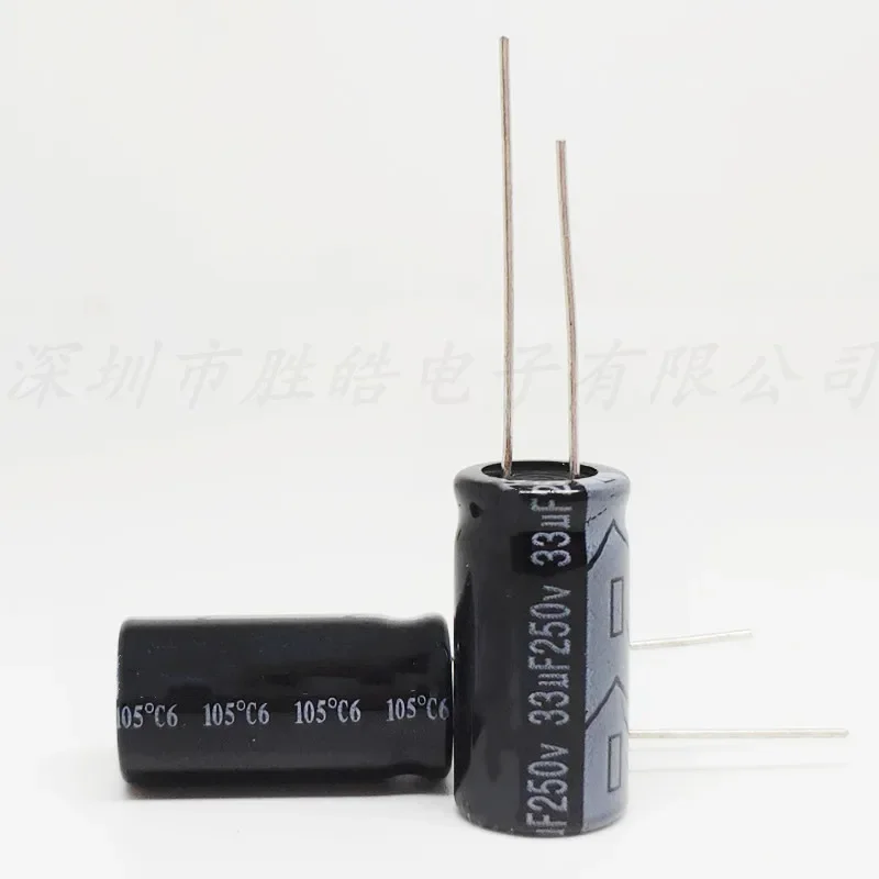 

(10PCS) 250V33UF High Quality Volume：13X20mm Aluminum Electrolytic Capacitors 250V33UF