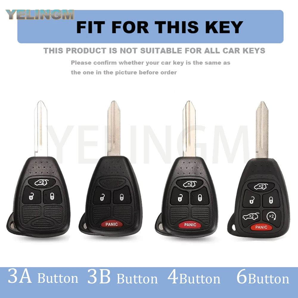 For Jeep Grand Cherokee Wrangler JK Commander for Dodge Nitro Calibe for Chrysler 300C Pacifica TPU Key Cover Case Cap Key Cover