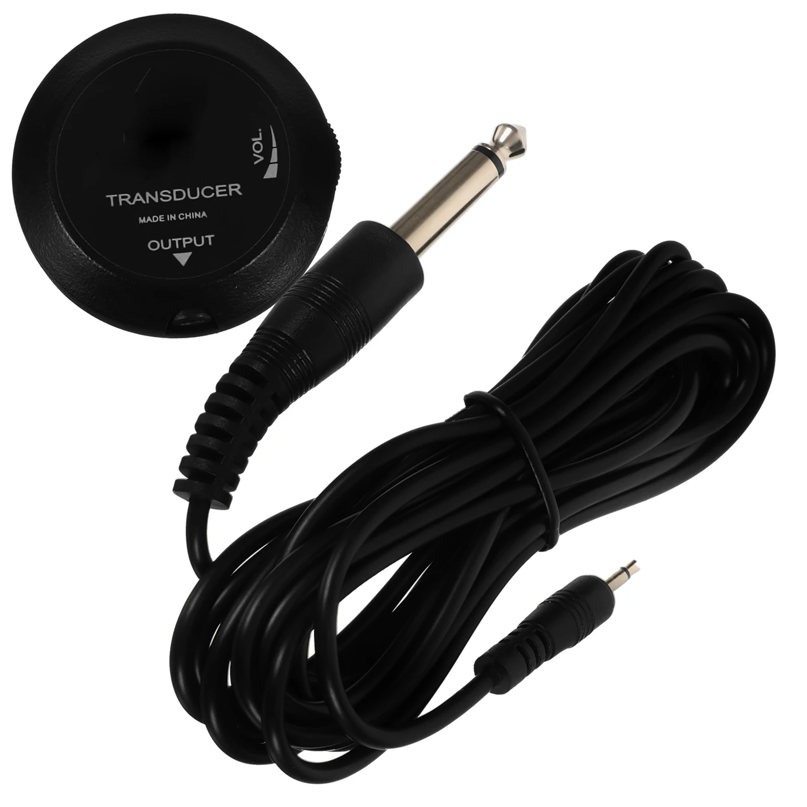 

Guitar Pickup Transducer Accessory Acoustic Instrument Ukulele Violin Bass Tuner Clip Preamp ABS Material Long Lasting Easy