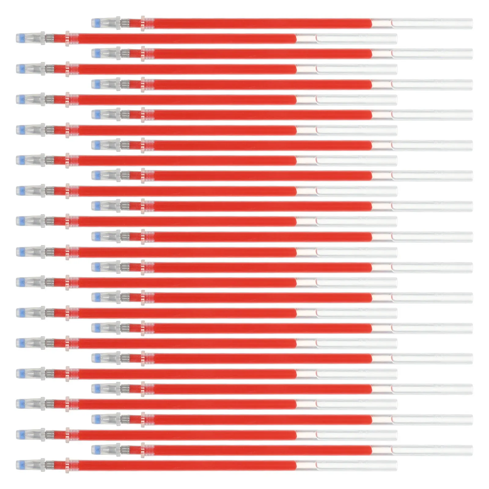 

300 шт. сменных стержней для гелевых ручек, красные, с тонким наконечником-иглой, для плавного письма, заметок, офисного использования, красные гелевые стержни