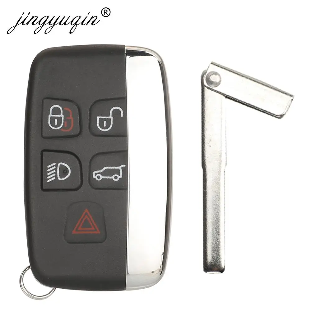 jingyuqin For Land Rover Discovery 4 Range Rover Sport Evoque Vogue LR2 LR4 Smart Car Key Shell Cover Housing Case 5 Buttons