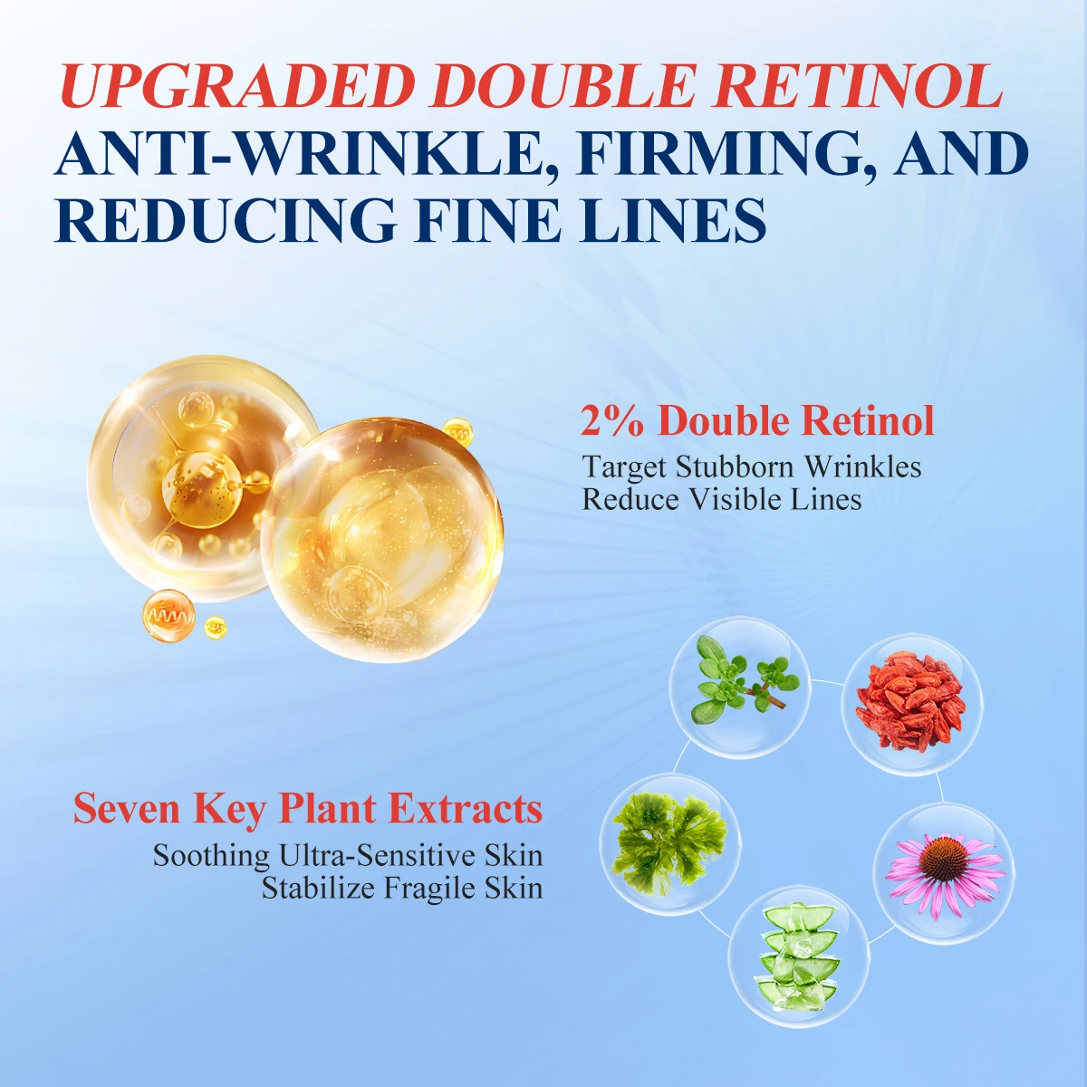 Anti-Wrinkle Face Cream Lifting Firming Fade Fine Lines Anti-aging Whitening Moisturizing Brightening Nourish Retinol Face Care