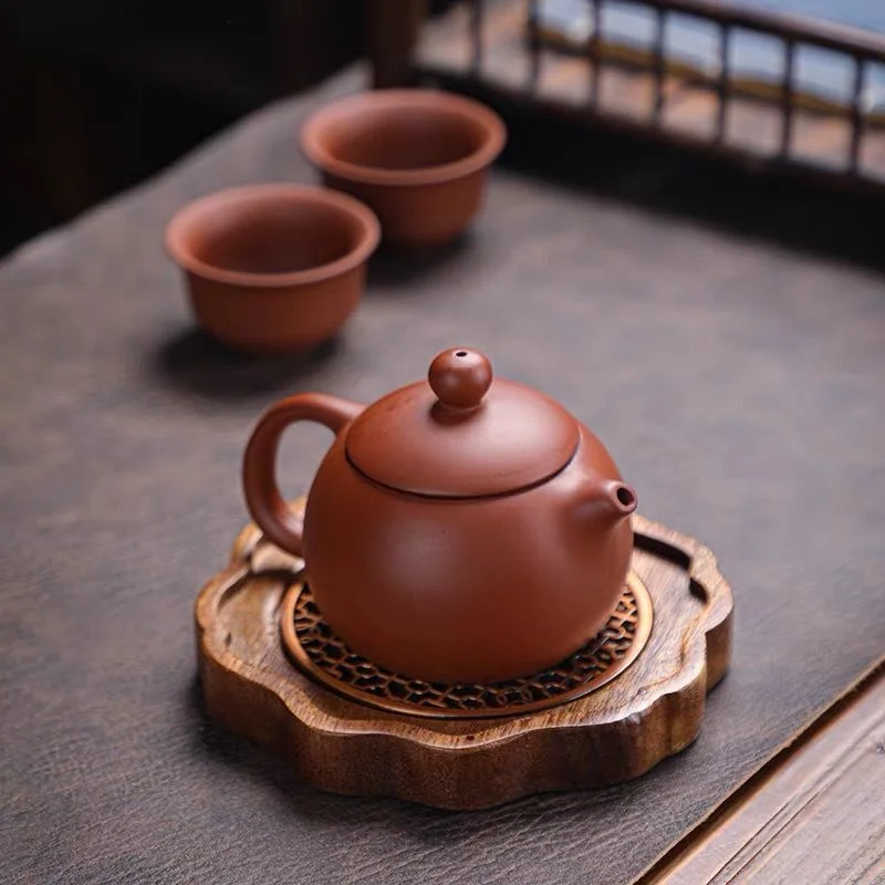 Traditional Walnut Tea Tray Teapot Teacup Solid Wood Tray Mat Office Coffee Cup Trays Home Tea Ceremony Accessories