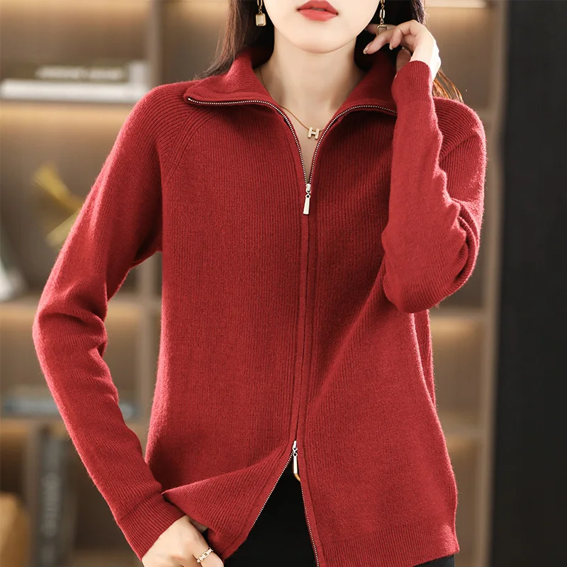 2023 New Cashmere cardigan Women Soft Knitted Basic Cashmere cardigan Loose Warm Cashmere cardigan Women