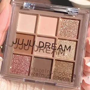 9 İla 18 renk ve efektli kadife benzeri mat ve ışıltılı gölgesinde lüks palet, dayanıklı, su geçirmez, tonlarca taze meyve, kırmızı, kahverengi ve ten rengidir Paletteki 6 büyük satış, kitap-no. 6