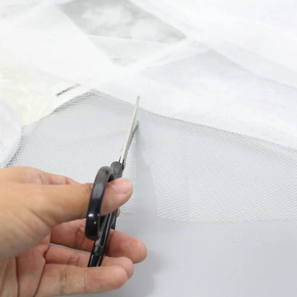Customizable Window Screen Mesh Adhesive Anti Insect Net DIY Invisible Mosquito Curtain Breathable Washable Net