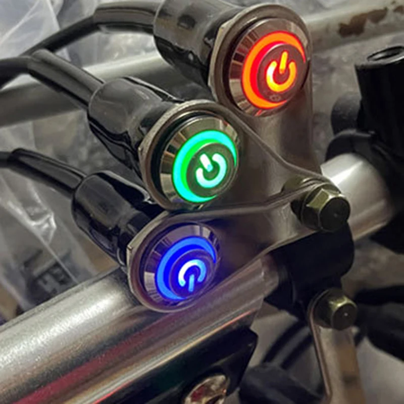 

Motorcycle Switch on+off Handheld Aluminum Alloy Waterproof 12V Fog Lamp Motorcycle Horn Button Switch Motor Bike Accessories