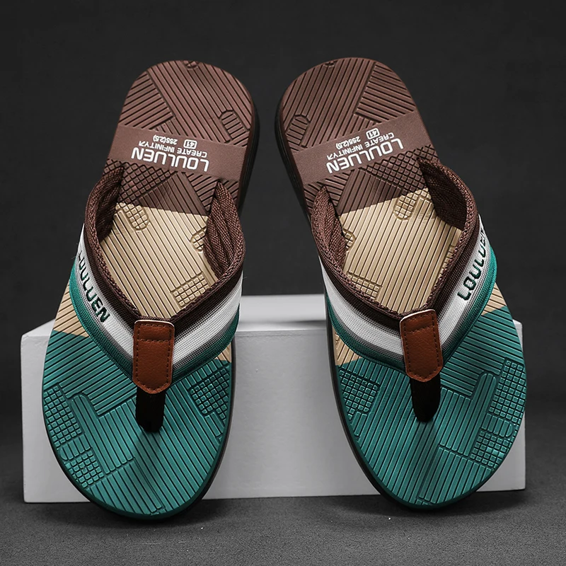 

Men's Flip-Flops, Non-Slip, Summer Outdoor Wear, Beach Wear-Resistant, Outdoor Casual Flip-Flops, Sandals and Slippers