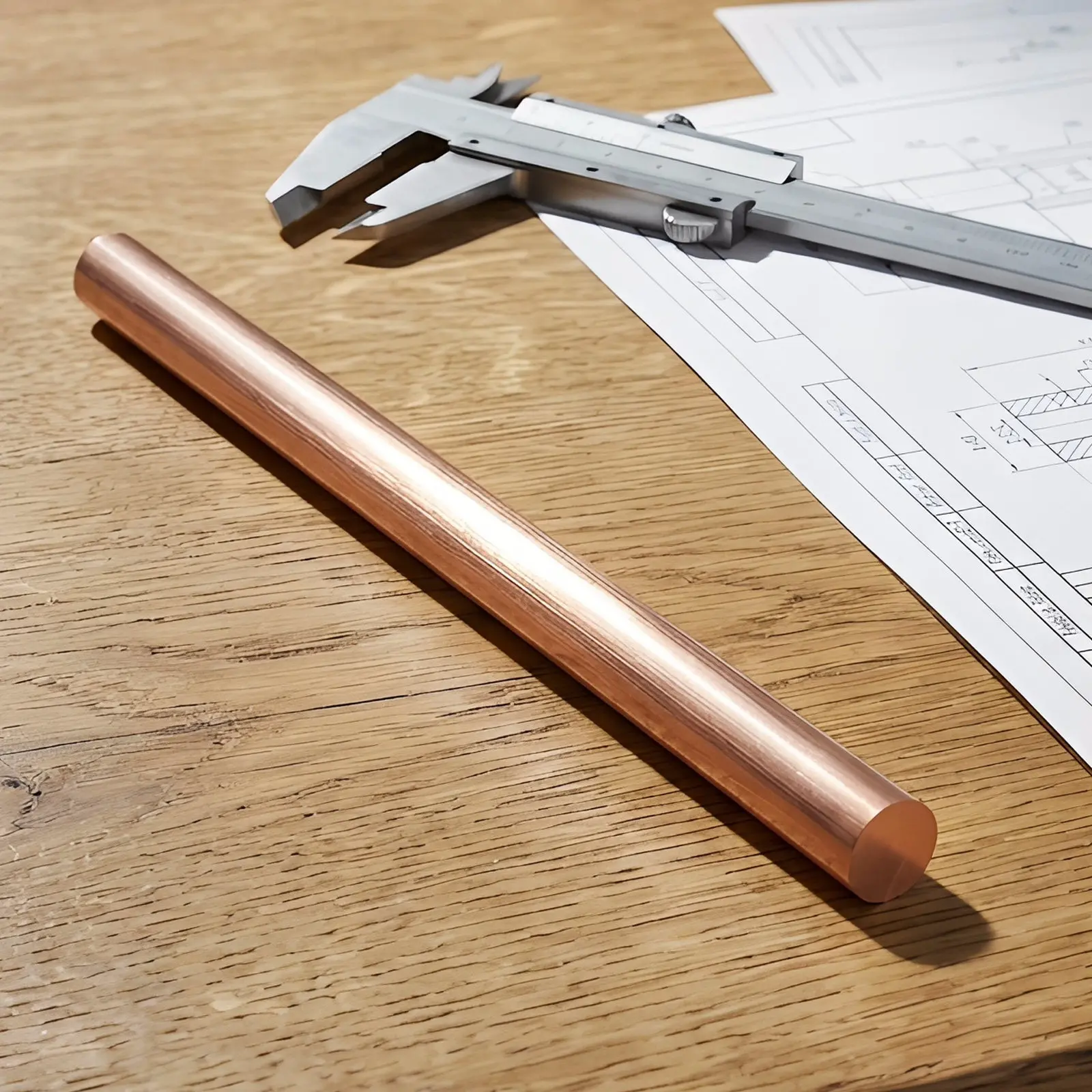 2Pcs Pure Copper Round Rod High Purity Metal Craft Rod for Science Experiments Circuit Models Lab Resistance Testing