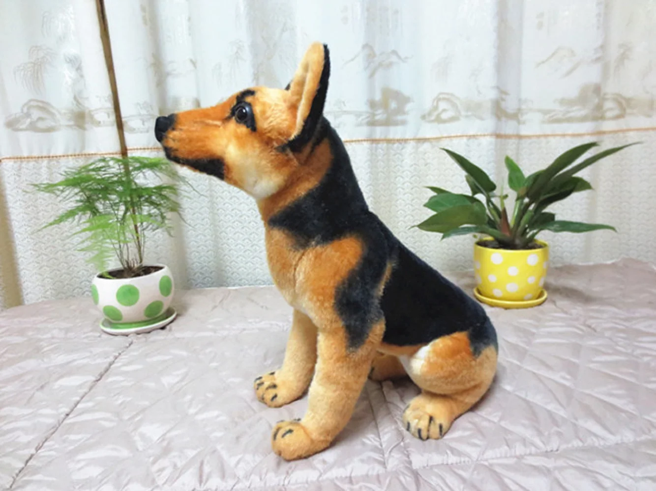 

new simulaiton shepherd toy plush creative dog doll birthday gift about 40cm