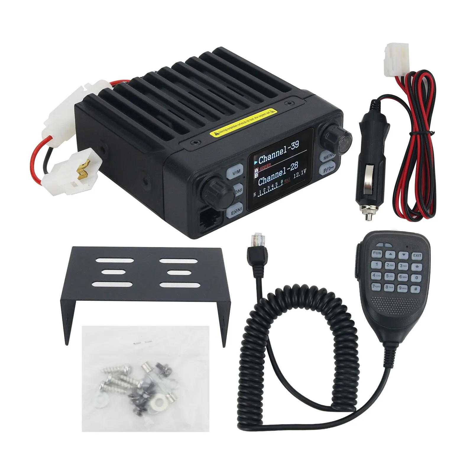 HamGeek IC-980Pro 25W 200CH Mini Mobile Radio VHF UHF Transceiver Supports Noise Reduction & FM Radio