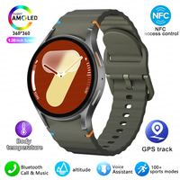 Super New For Samsung Galaxy Watch7 GPS Track SmartWatch Men AMOLED Always Display Body Temperature Clock BTCall smartwatch Wome