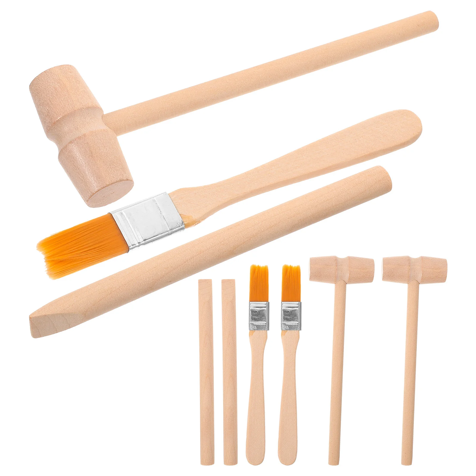 3 Sets Archaeological Tools Kids Toys Dig Kit Other Educational Excavation Wooden Toddler Gemstone Hammer