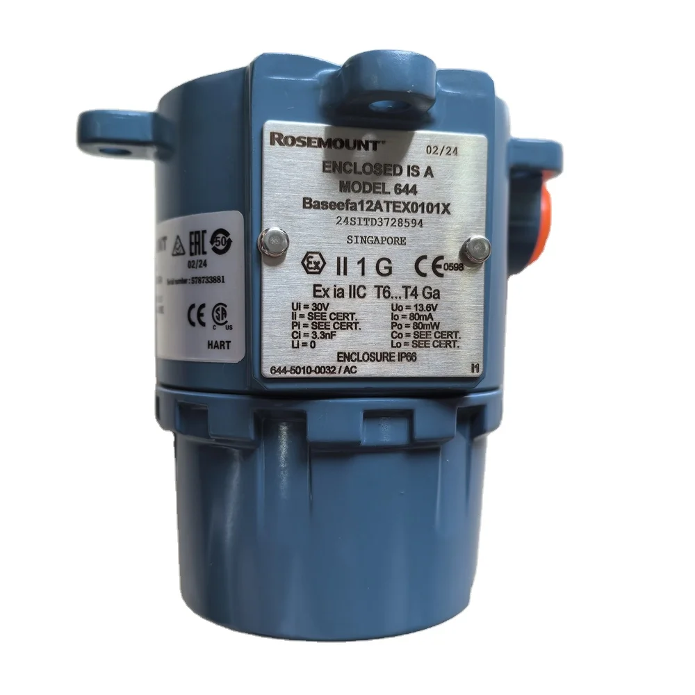 New Emerson 644 Rosemounts 4-20 mA /HART Temperature Transmitter 644HANAJ6M5Q4+