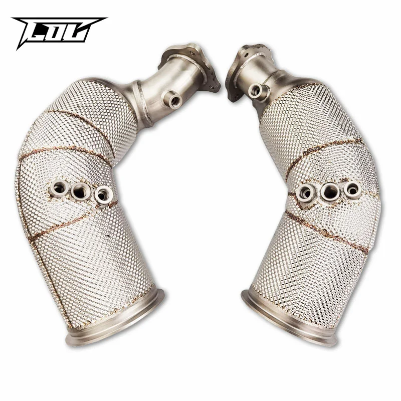 Head Section High flow Pipes Exhaust Pipes branch downpipe Exhaust Pipe with catalyst for AUDI RS5 2.9T 2019-2023