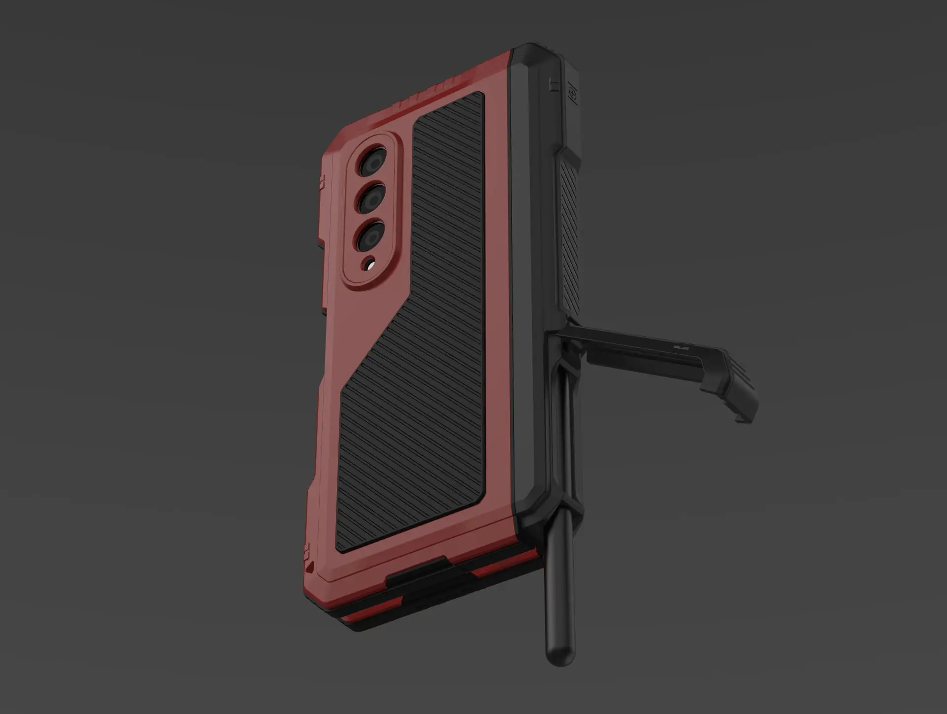 R-just Rugged Armor 360 Full Mobile Phone Cases For Samsung Galaxy Z Fold4 Fold5 Fold 4 5 6 Metal Aluminum Shockproof Cover Case