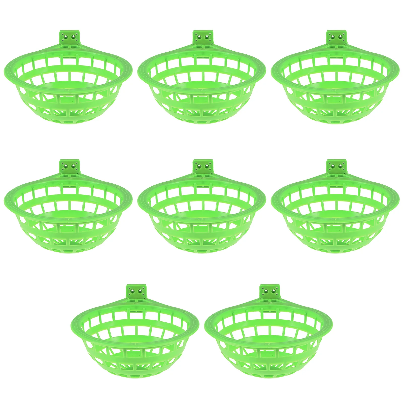 

8Pcs Bird Nest Plastic Round Hollow Hanging Cage Incubation Nest Basin Parakeet Finch Canary Bird Supplies Dishes for Birds