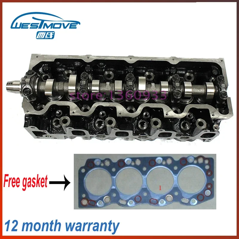 مجموعة رأس الأسطوانة الكاملة ، لتويوتا Hi-Lux 2400 Dyna Hi-Ace 2.4 D TD 2446cc 8v 98- engine : 2LT II 2L 11101-54160 909156
