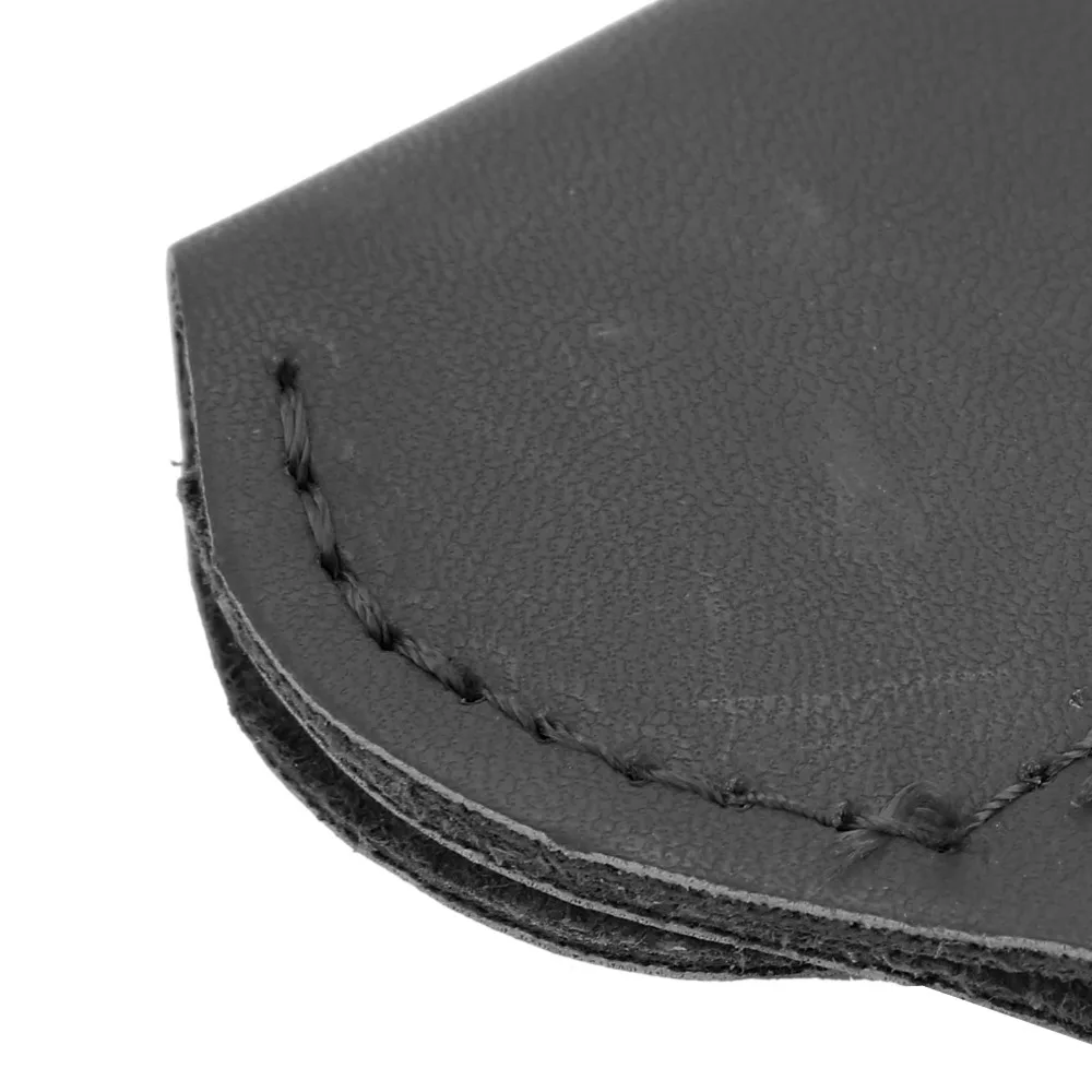 3PCS PU Leather Leather Guitar Picks Keychain Black/Coffee color Snap Open Closure Keychain Coin Holder Key Ring Jewelry Pouch