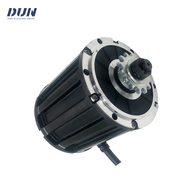QS120 2000W 4600RPM 70H with Pully or 428 Sprocket PMSM Mid Drive Motor with Volt EM100 Controller and DKD Display Throttle Kits