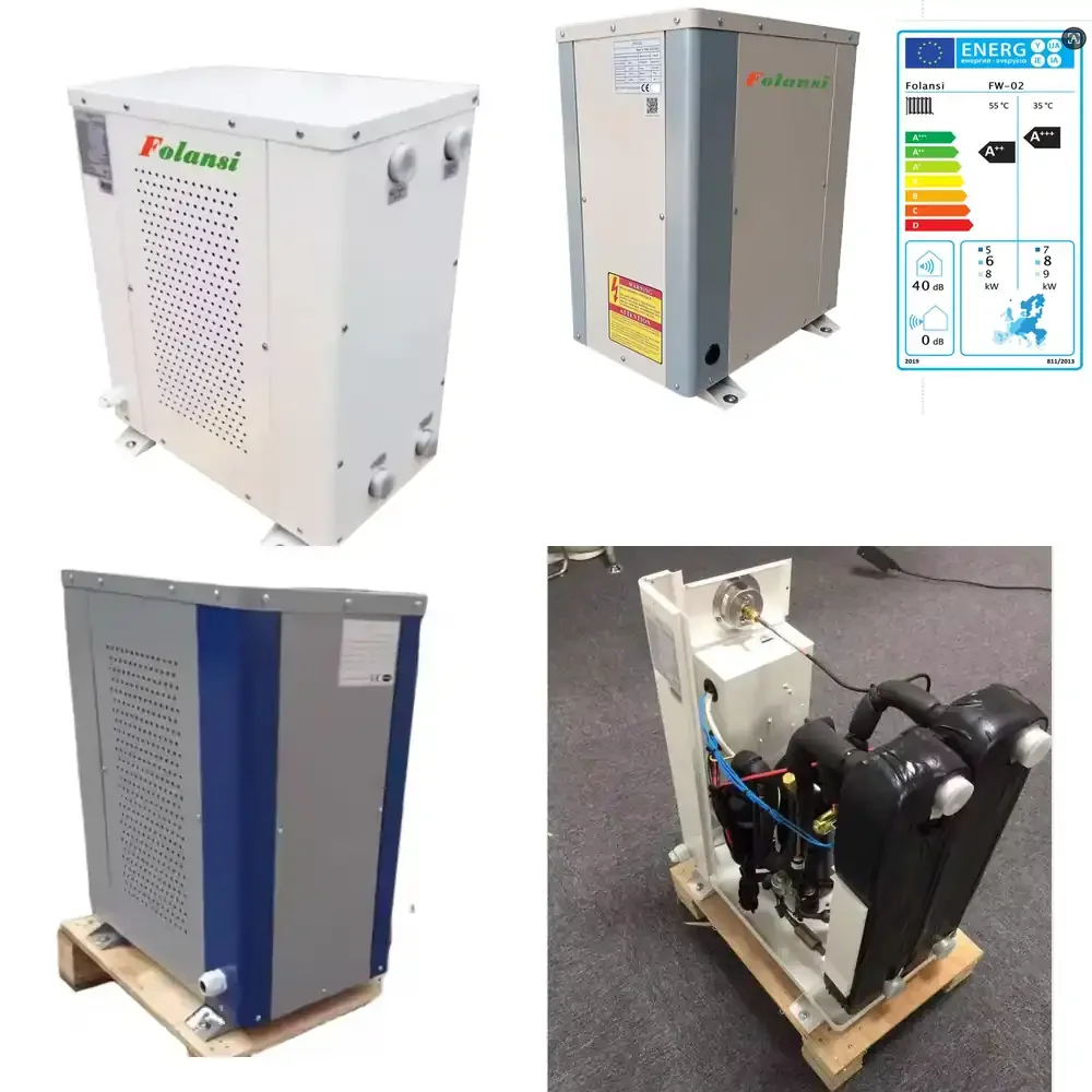 

Forlans 7KW Small Water to Water Source Heat Pump Smart Home Geothermal WiFi Controller R32 Class A Energy Efficiency
