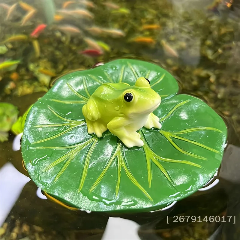 【YY26】Resin Frog Garden Decor Realistic Animal Ornament, Decorative Frog Sculpture For Home, Balcony