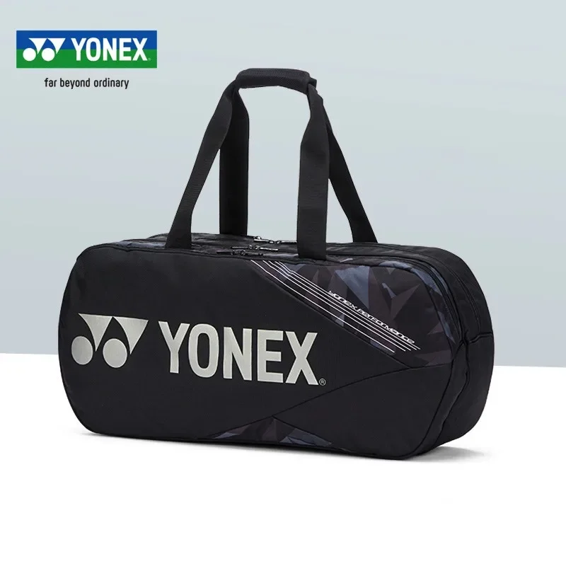 YONEX Genuine Badminton Bag Fashion Tennis Backpack Hold 6 Rackets Portable Tote Square Bag with Independent Shoe Compartment